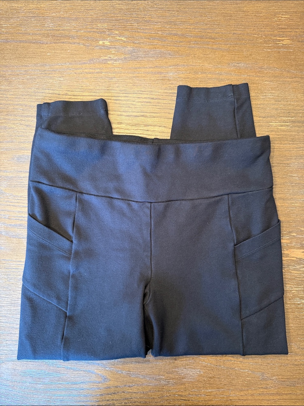 CAbi Black High-Rise Ponte Leggings with Side Pockets